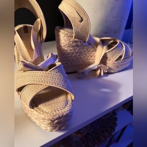 Sam Edelman Women's Vaughn Natural Espadrille Wedge Sandals